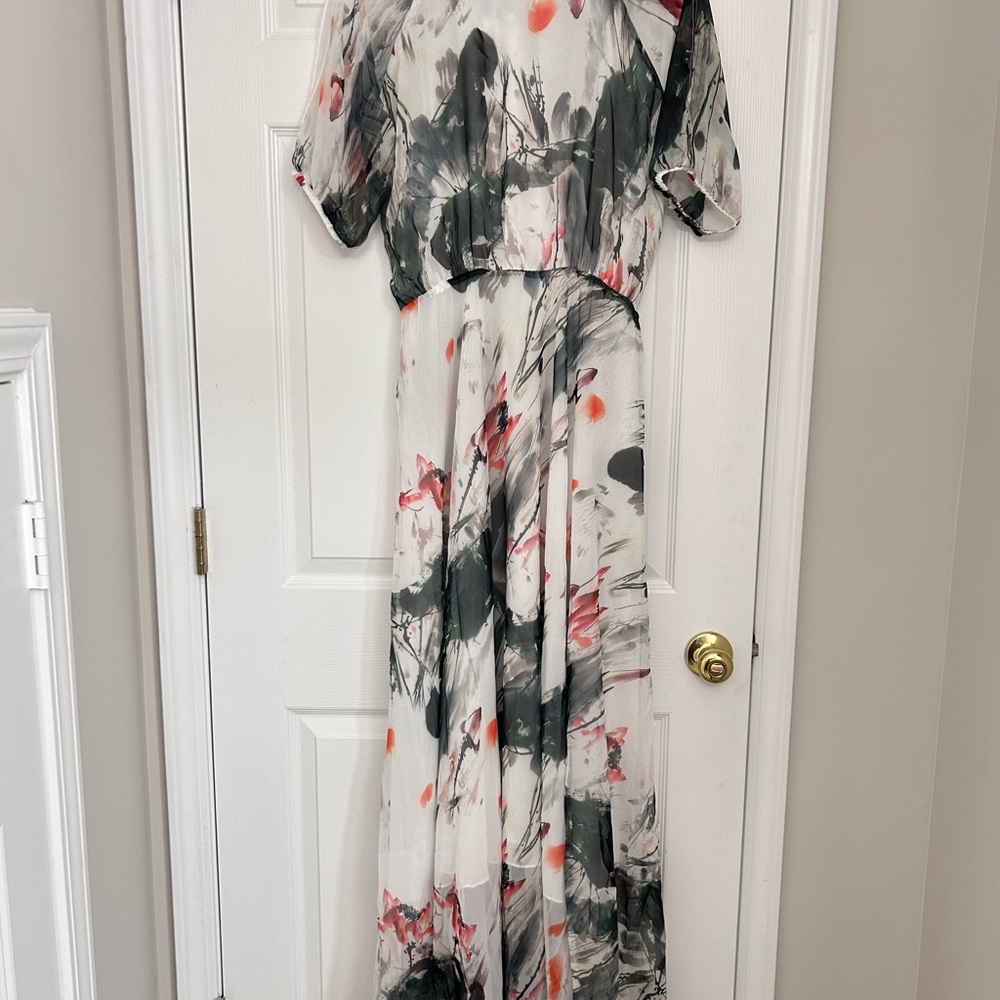 Paint In Grace Watercolor Maxi Dress